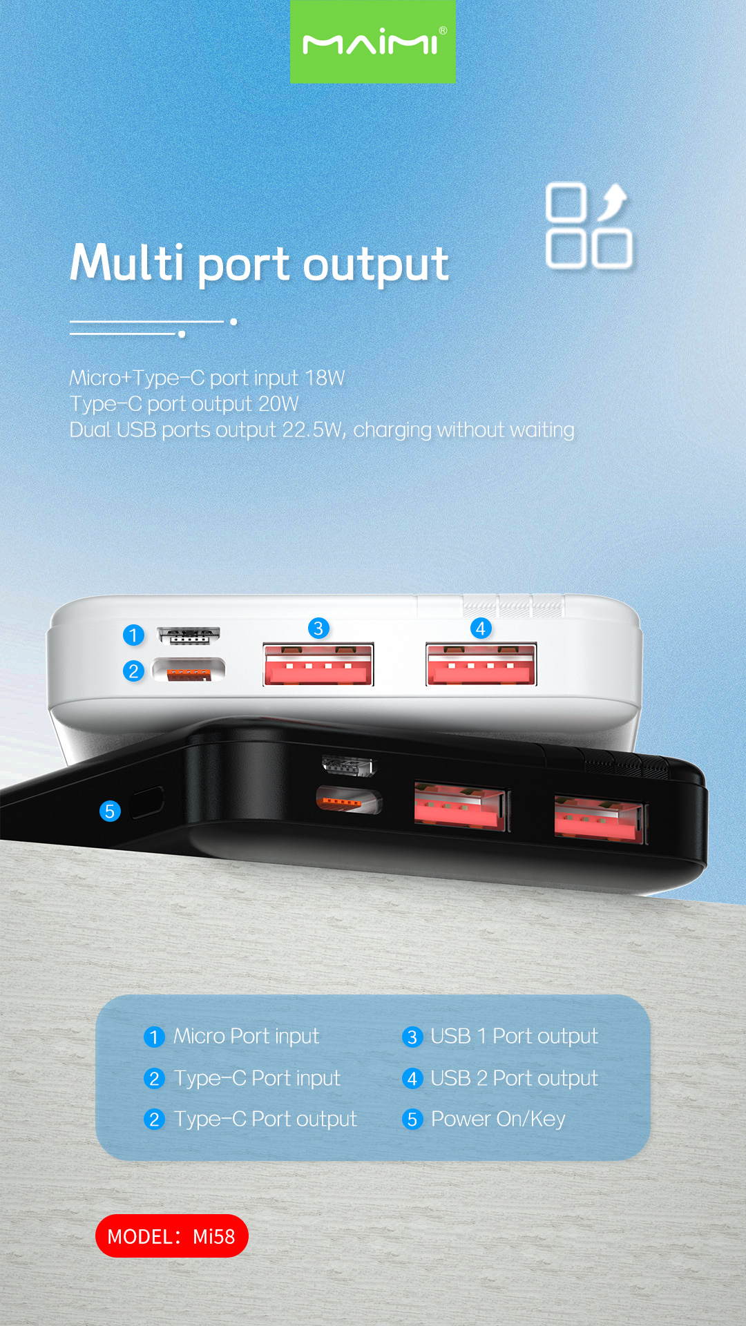 Mi58 Power Bank Mi58 Power Bank