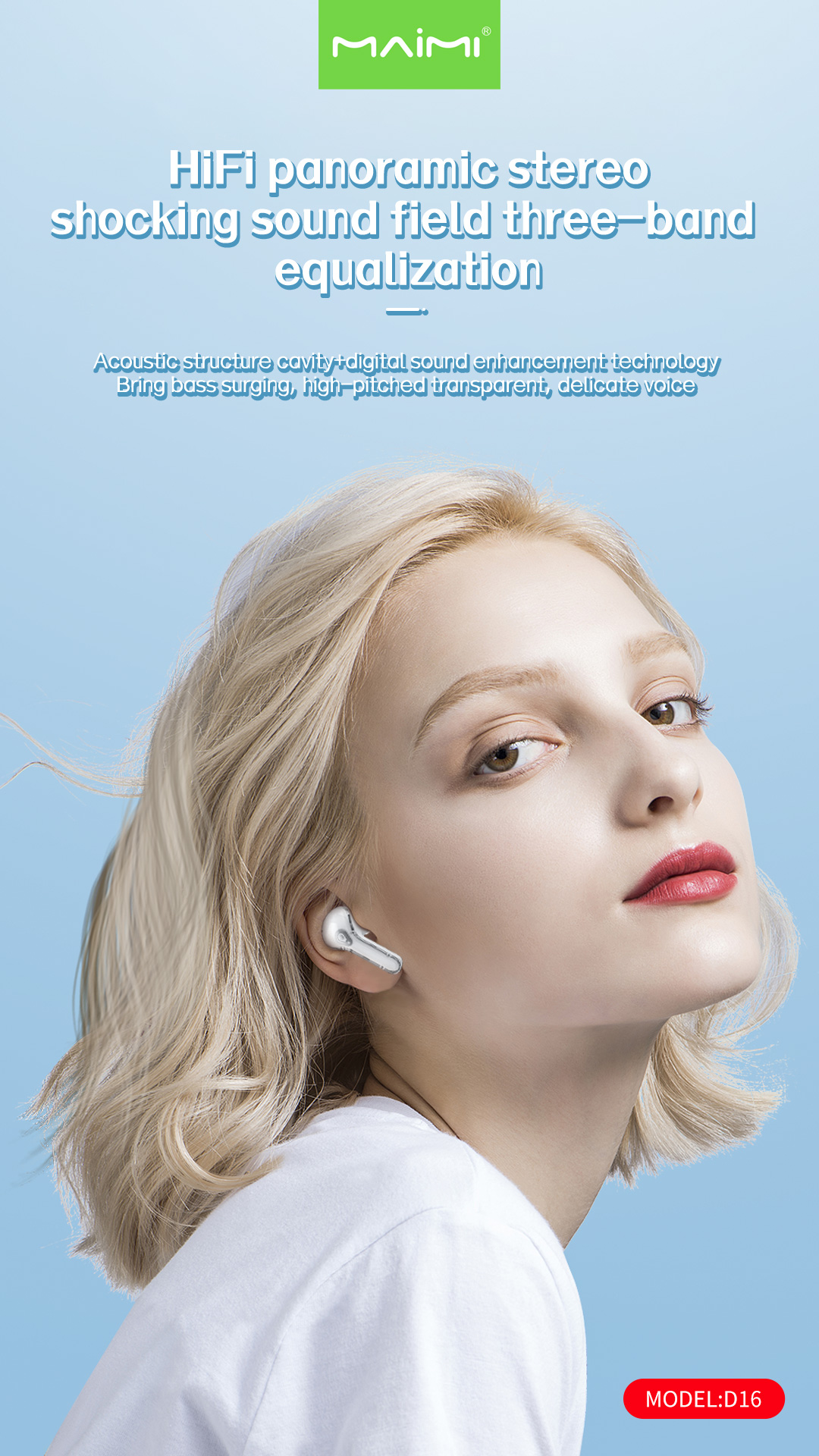 D16 TWS Earbuds D16 TWS Earbuds