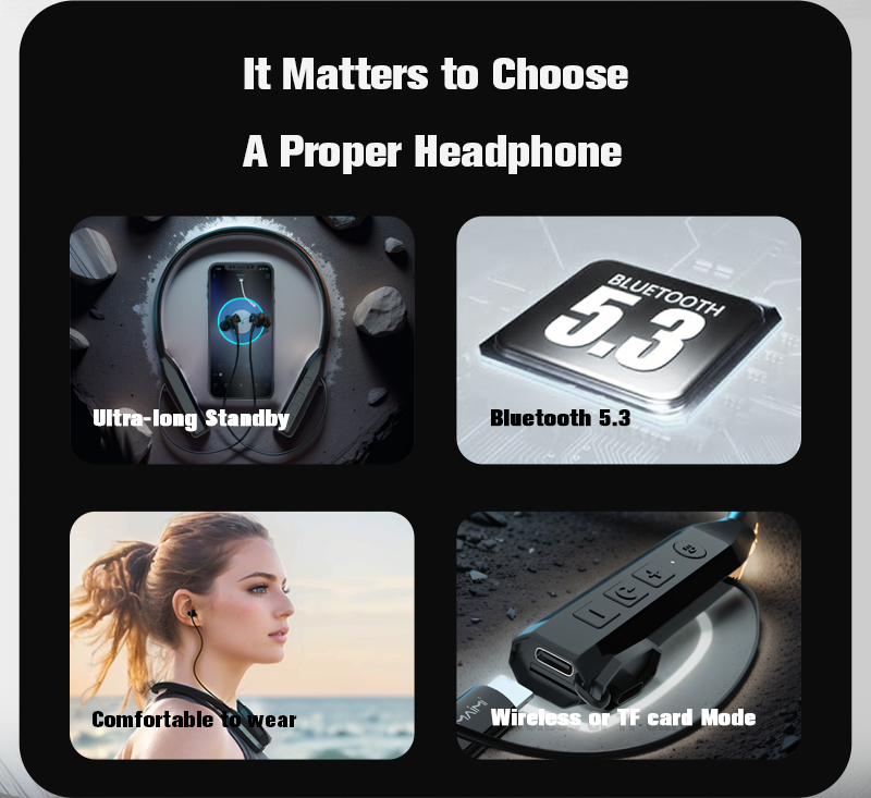 HL27 Neckband Bluetooth Headphones