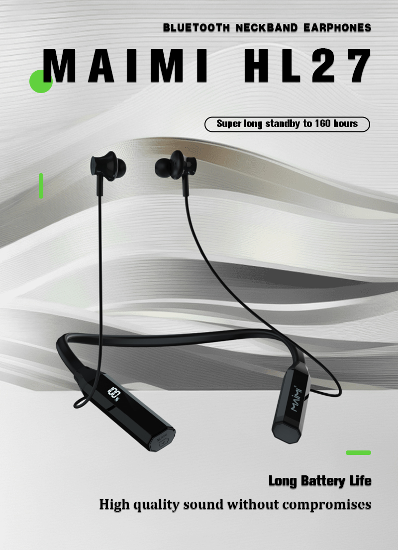HL27 Neckband Bluetooth Headphones