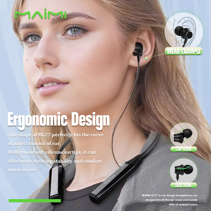 HL27 Neckband Bluetooth Headphones