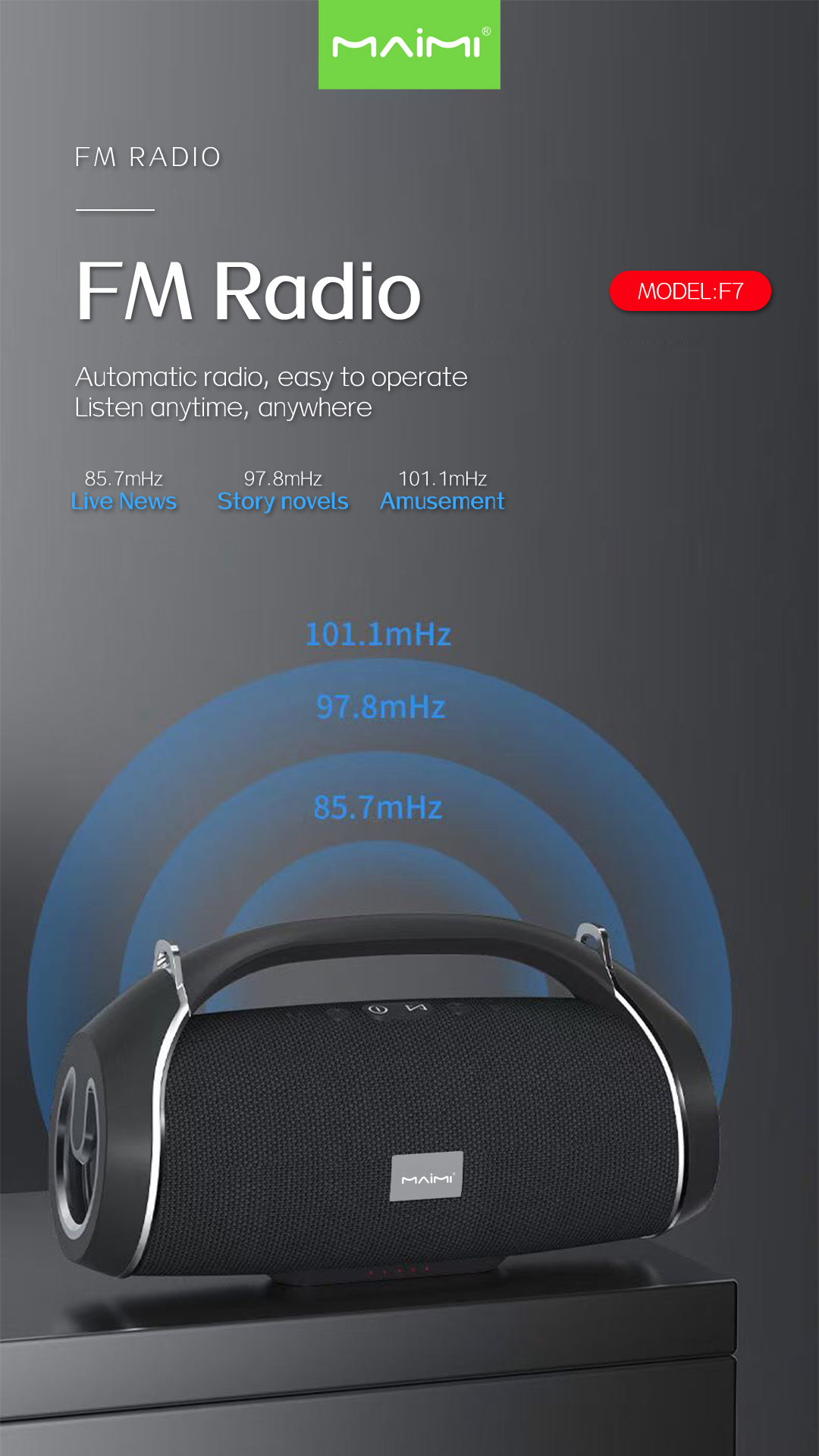 F7 Bluetooth Speaker