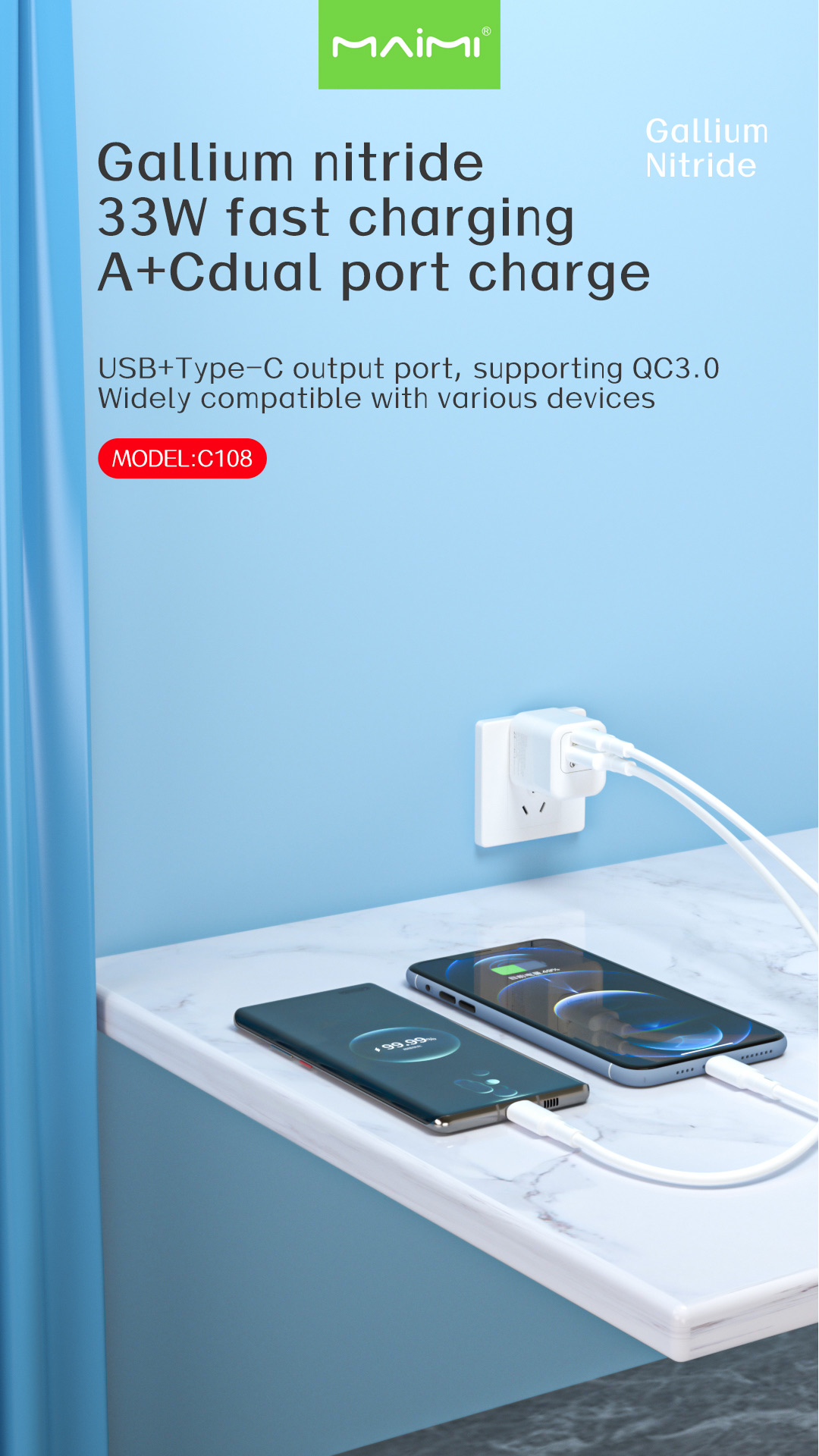 C108 Wall Charger US