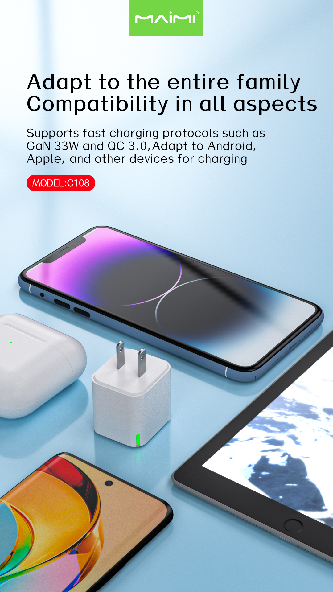 C108 Wall Charger US