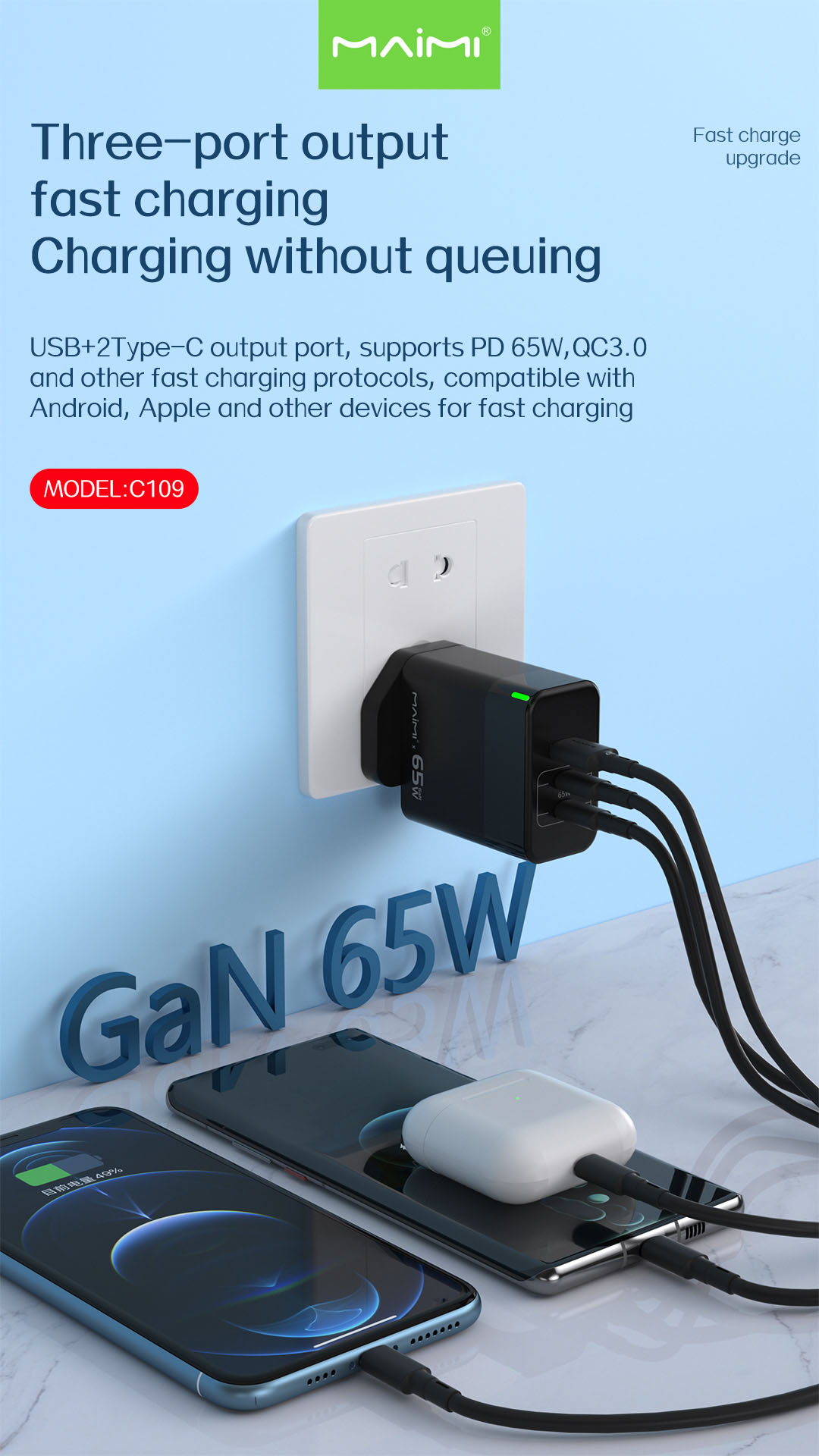 C109 Wall Charger UK