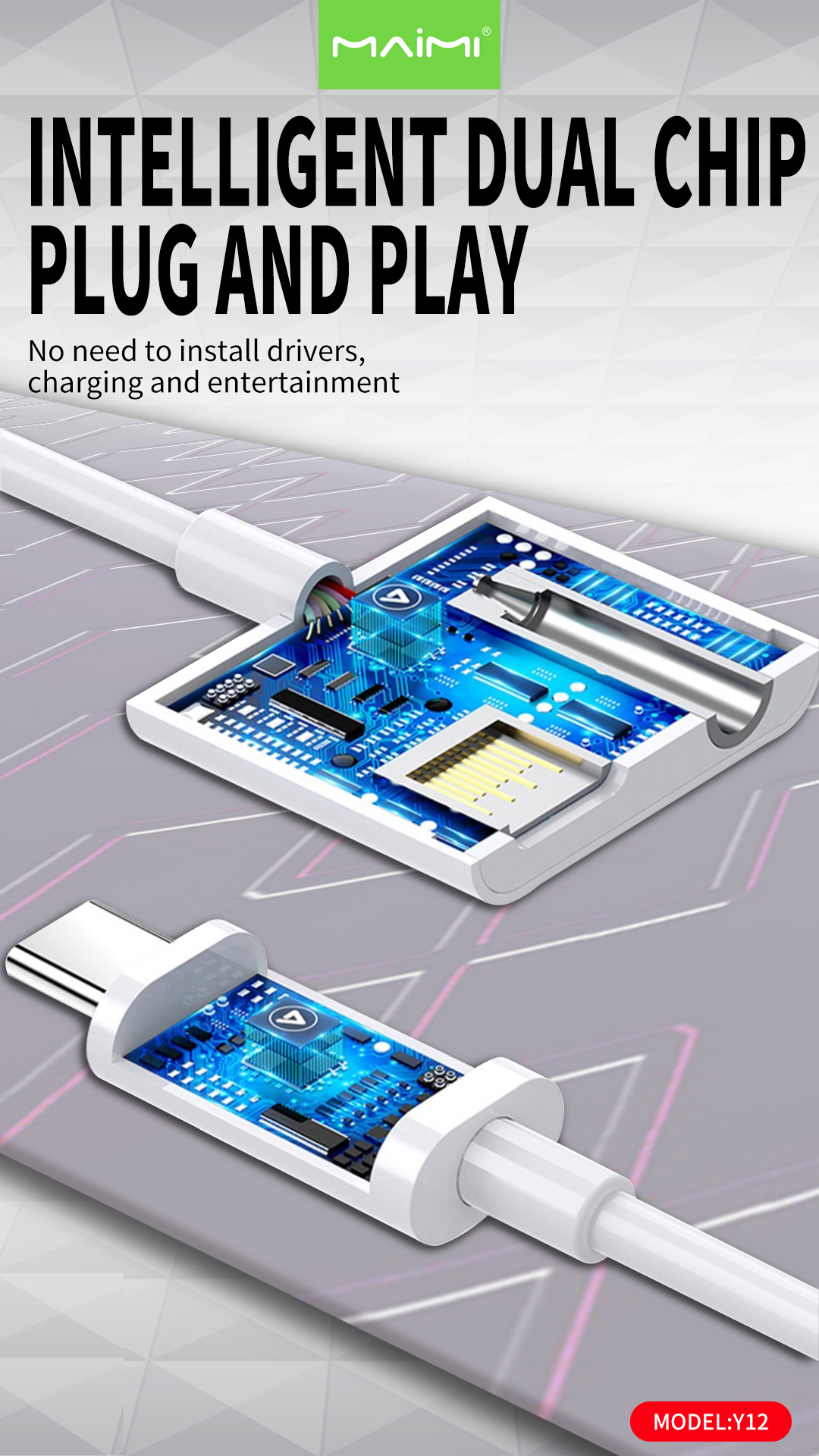 2 in 1 Headphone Jack Adapter 2 in 1 Headphone Jack Adapter