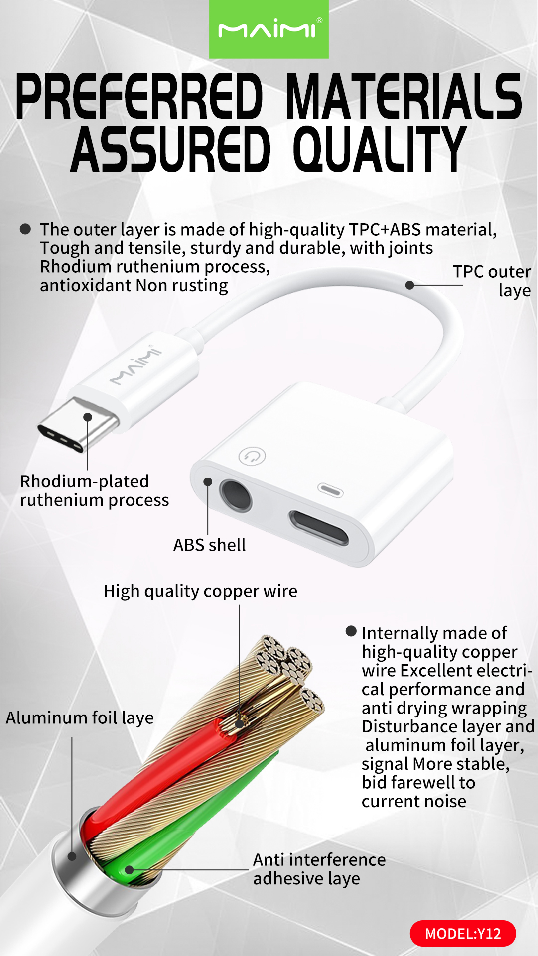 2 in 1 Headphone Jack Adapter 2 in 1 Headphone Jack Adapter