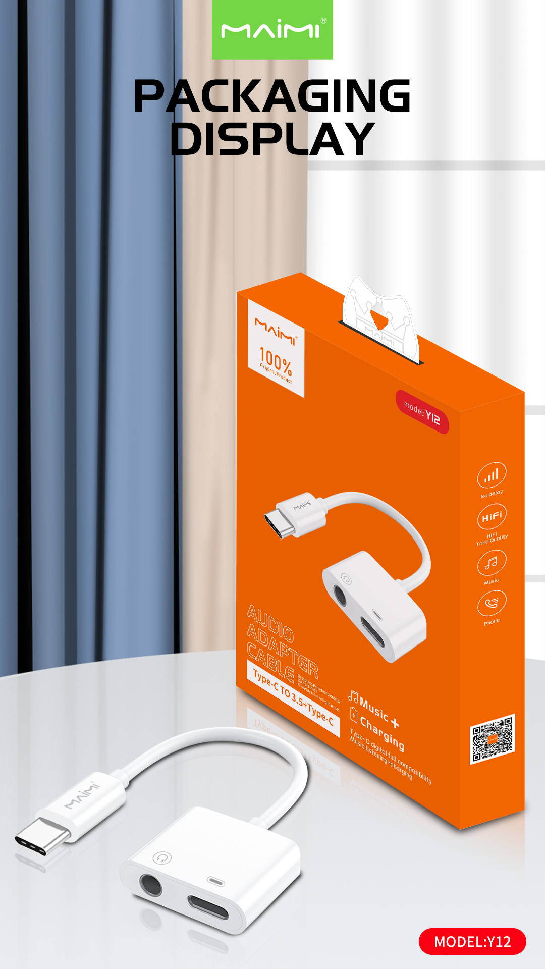 2 in 1 Headphone Jack Adapter 2 in 1 Headphone Jack Adapter