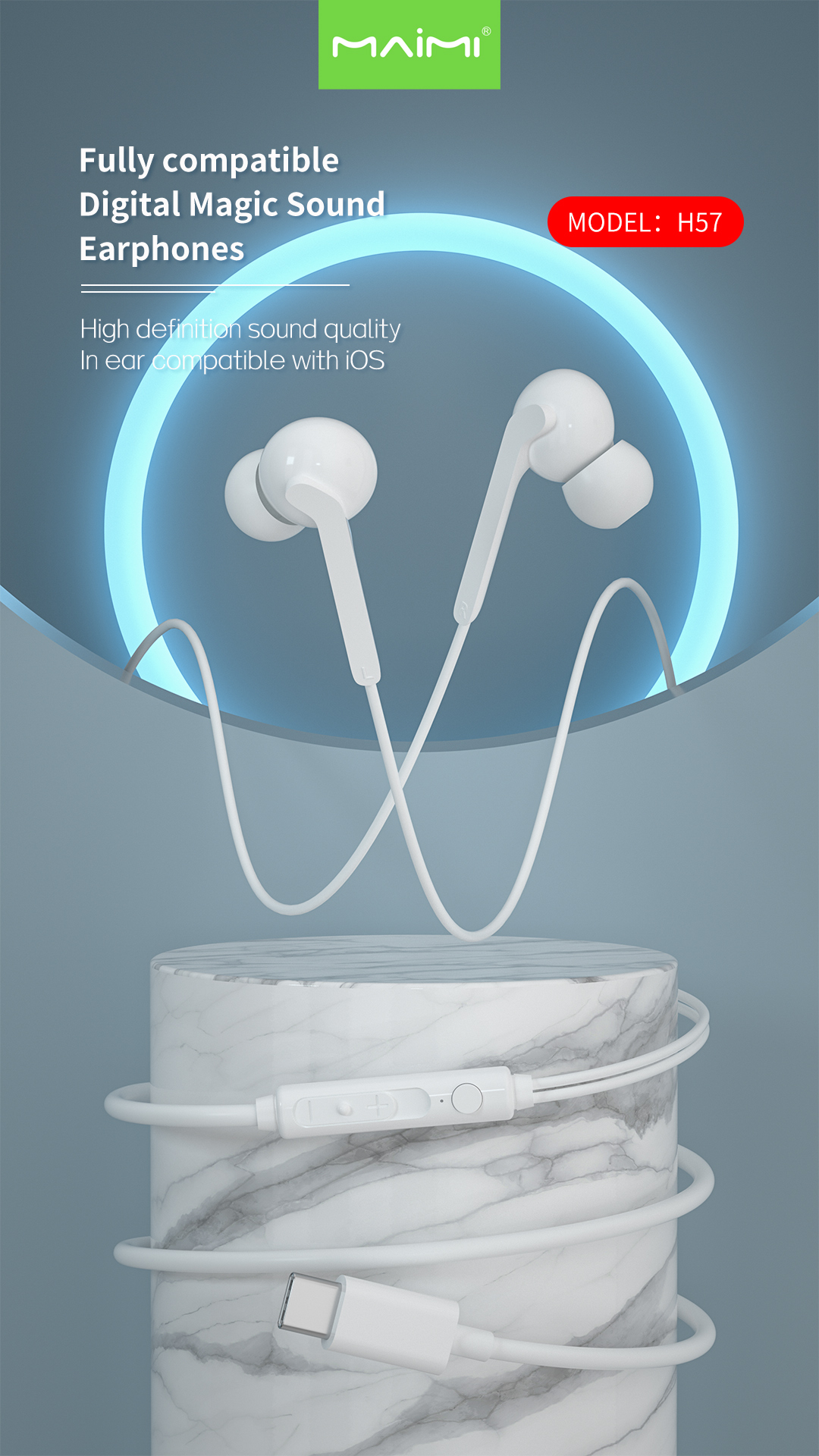 H57 Type-C Wired Earphone H57 Type-C Wired Earphone