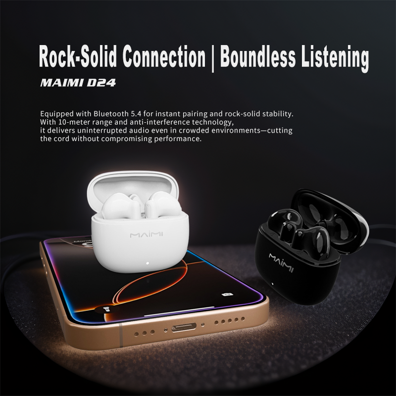 D24 Semi-in-ear TWS Earbuds