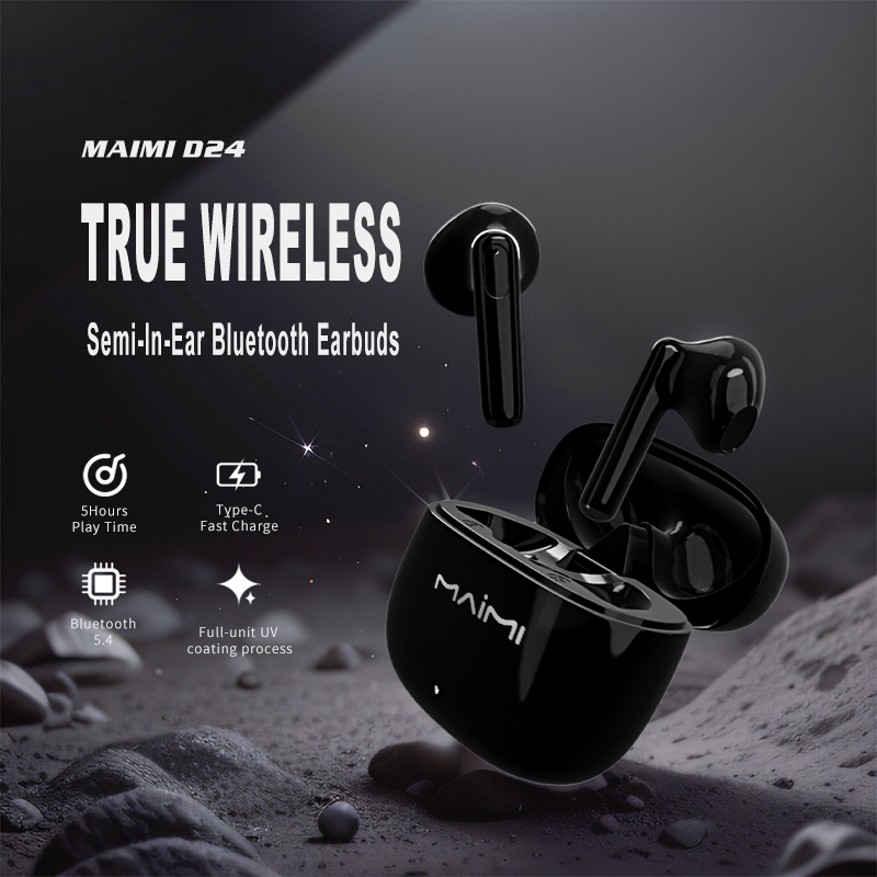 D24 Semi-in-ear TWS Earbuds