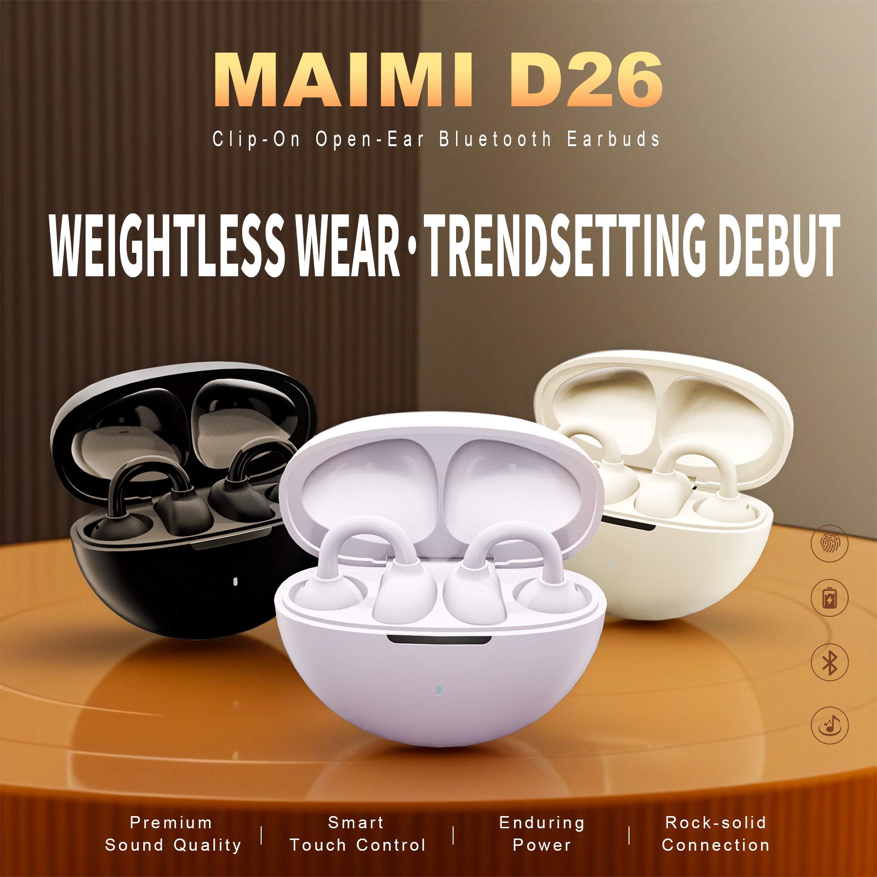 D26 Ear Clip Wireless Earbuds D26 Ear Clip Wireless Earbuds