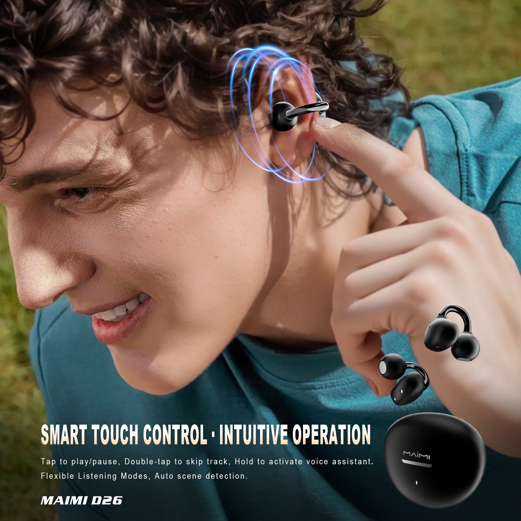 D26 Ear Clip Wireless Earbuds D26 Ear Clip Wireless Earbuds