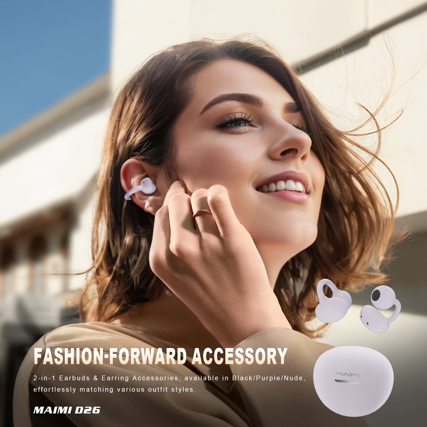 D26 Ear Clip Wireless Earbuds D26 Ear Clip Wireless Earbuds