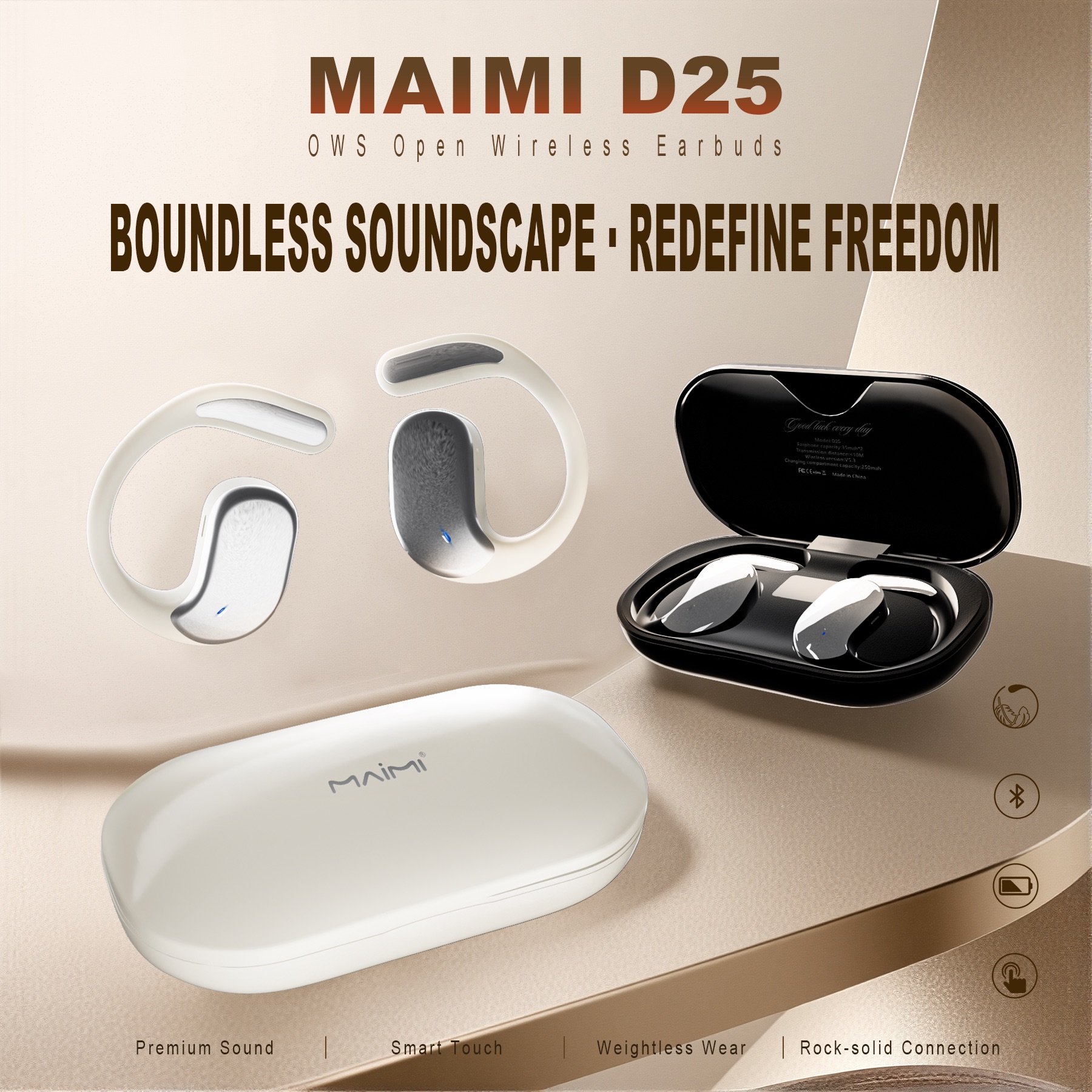 D25 Open Ear Wireless Headphones D25 Open Ear Wireless Headphones