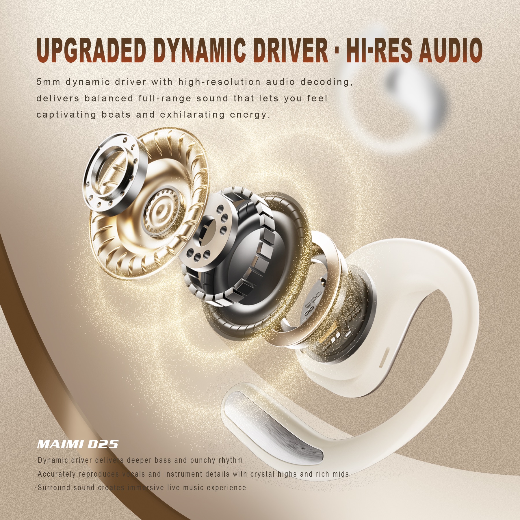 D25 Open Ear Wireless Headphones D25 Open Ear Wireless Headphones