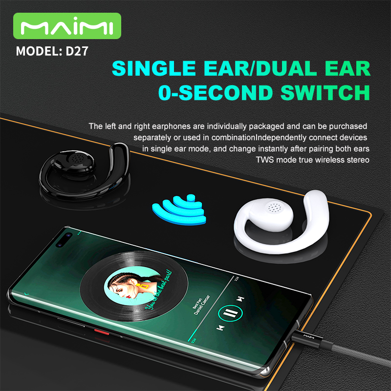 D27 Open Ear Wireless Headphones (180° Rotation) D27 Open Ear Wireless Headphones (180° Rotation)