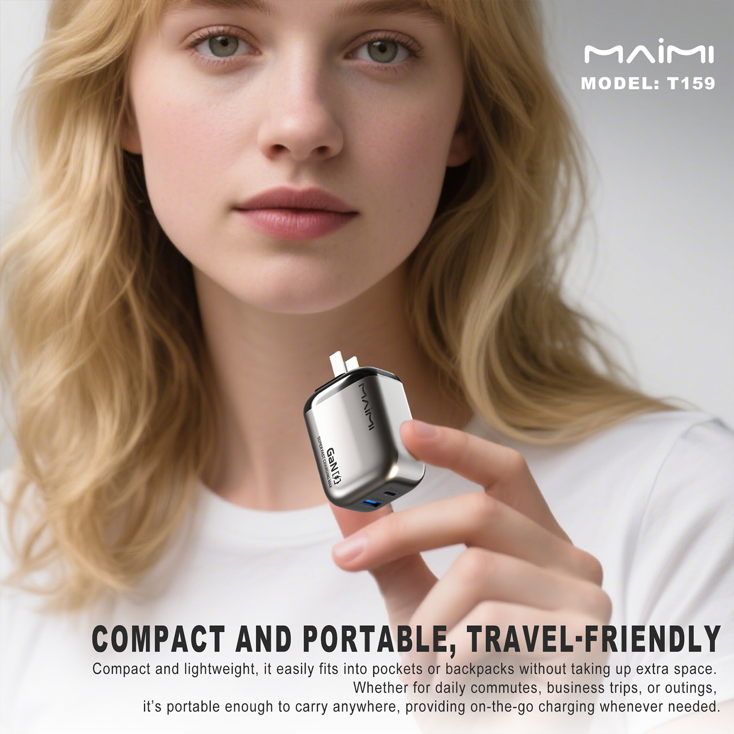 Maimi T173 30W A+C Folding Foot Charger Set US Maimi T173 30W A+C Folding Foot Charger Set US