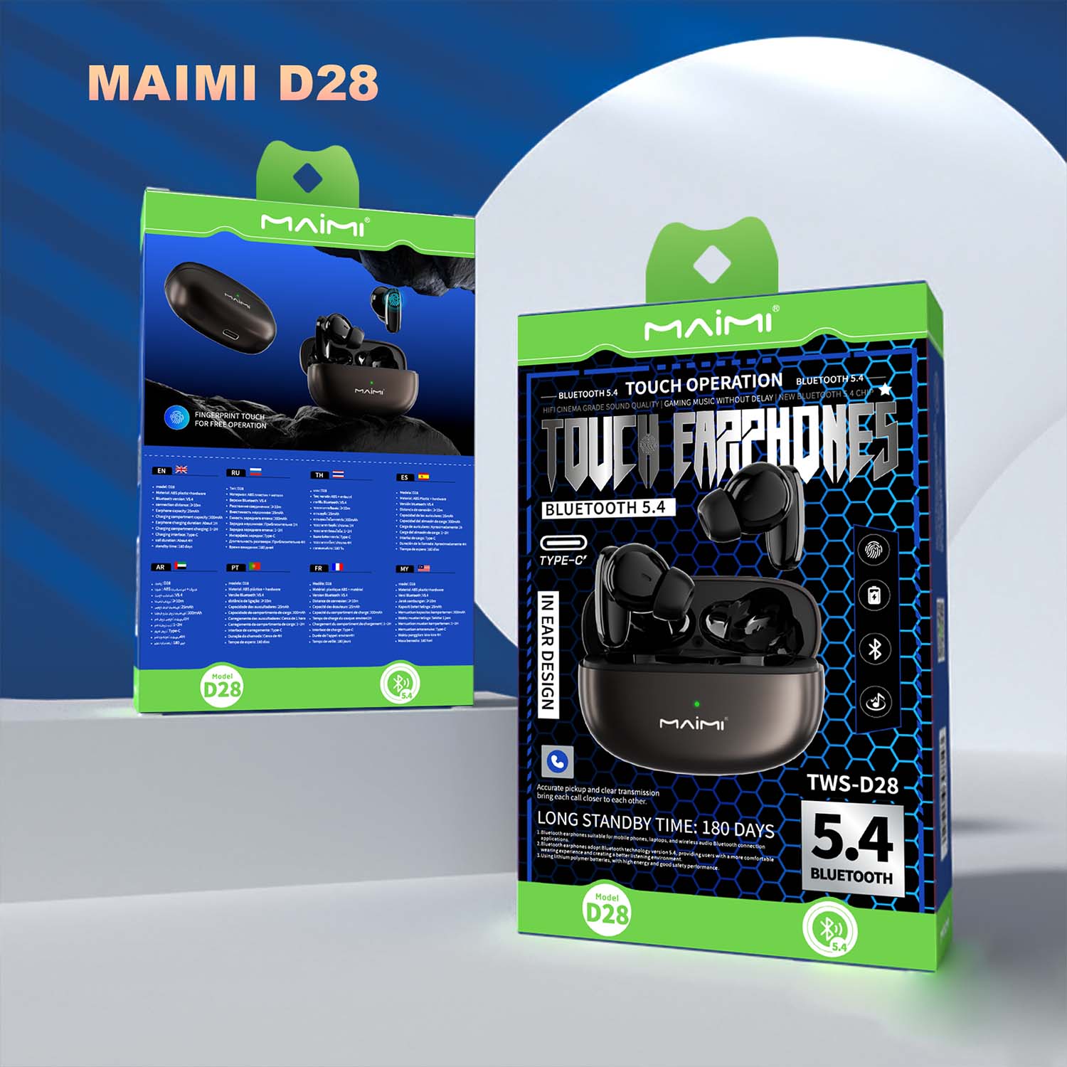 Maimi D28 Magic Sound Metal TWS earbuds In Ear