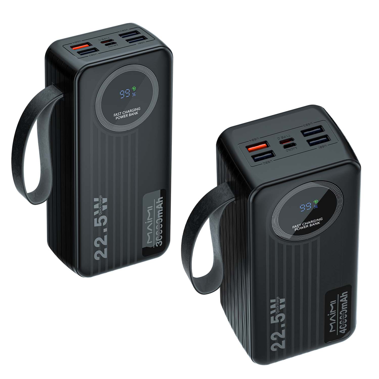 Maimi 30000mAh/40000mAh Power Bank | 22.5W PD Fast Charging Power Banks Wholesale B2B