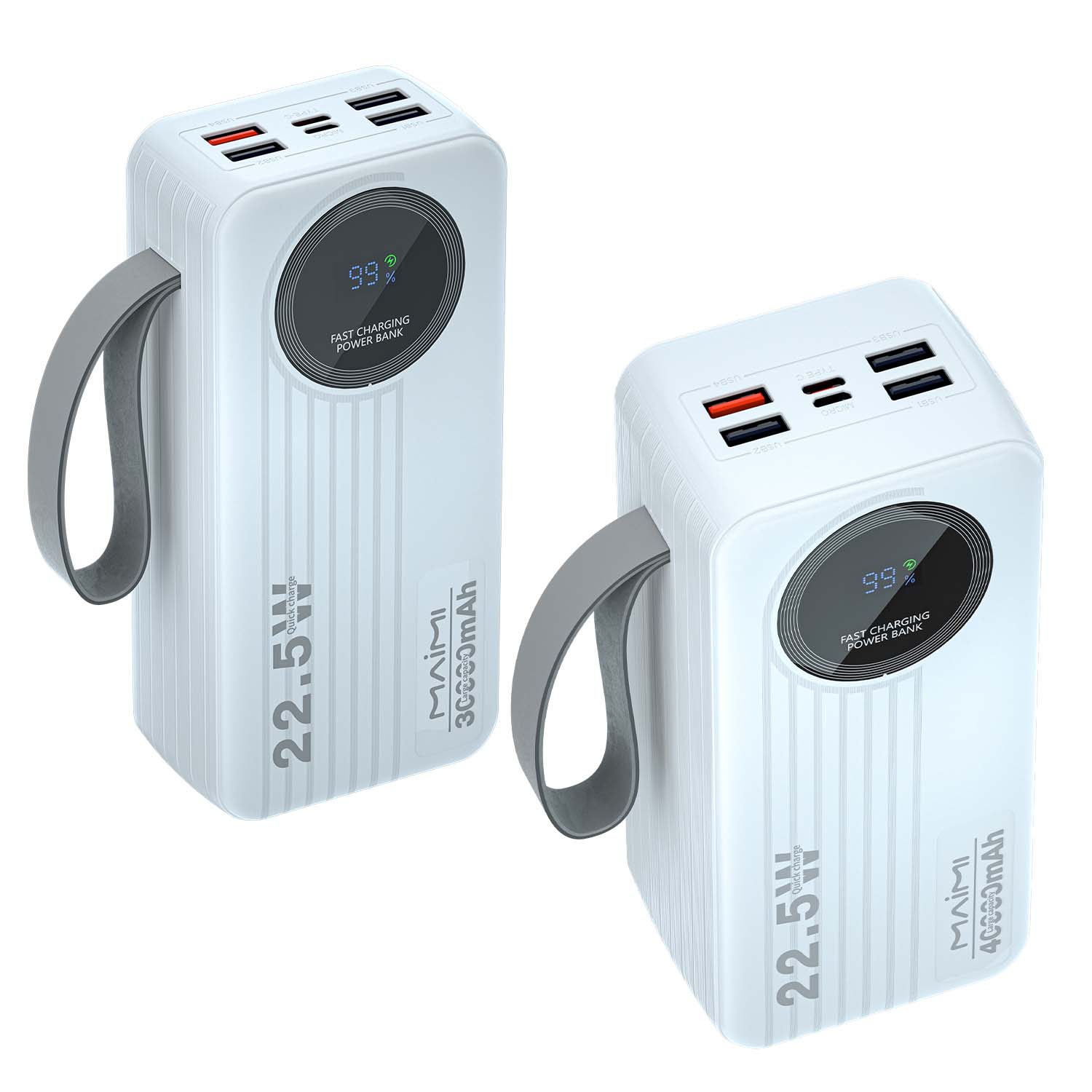 Maimi 30000mAh/40000mAh Power Bank | 22.5W PD Fast Charging Power Banks Wholesale B2B