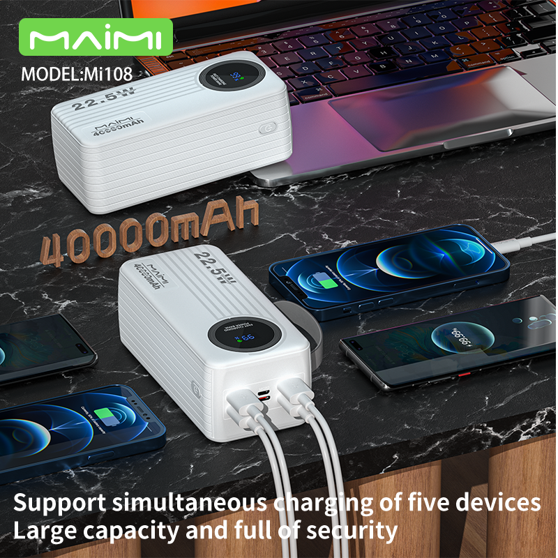 Maimi 30000mAh/40000mAh Power Bank | 22.5W PD Fast Charging Power Banks Wholesale B2B Maimi 30000mAh/40000mAh Power Bank | 22.5W PD Fast Charging Power Banks Wholesale B2B