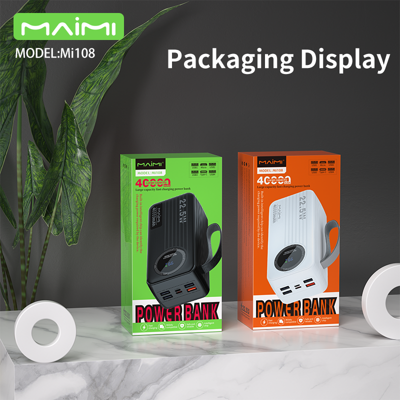 Maimi 30000mAh/40000mAh Power Bank | 22.5W PD Fast Charging Power Banks Wholesale B2B Maimi 30000mAh/40000mAh Power Bank | 22.5W PD Fast Charging Power Banks Wholesale B2B