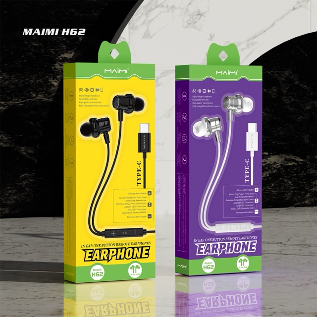 Maimi H62 Type-C Digital Metal Wired Earphones Maimi H62 Type-C Digital Metal Wired Earphones