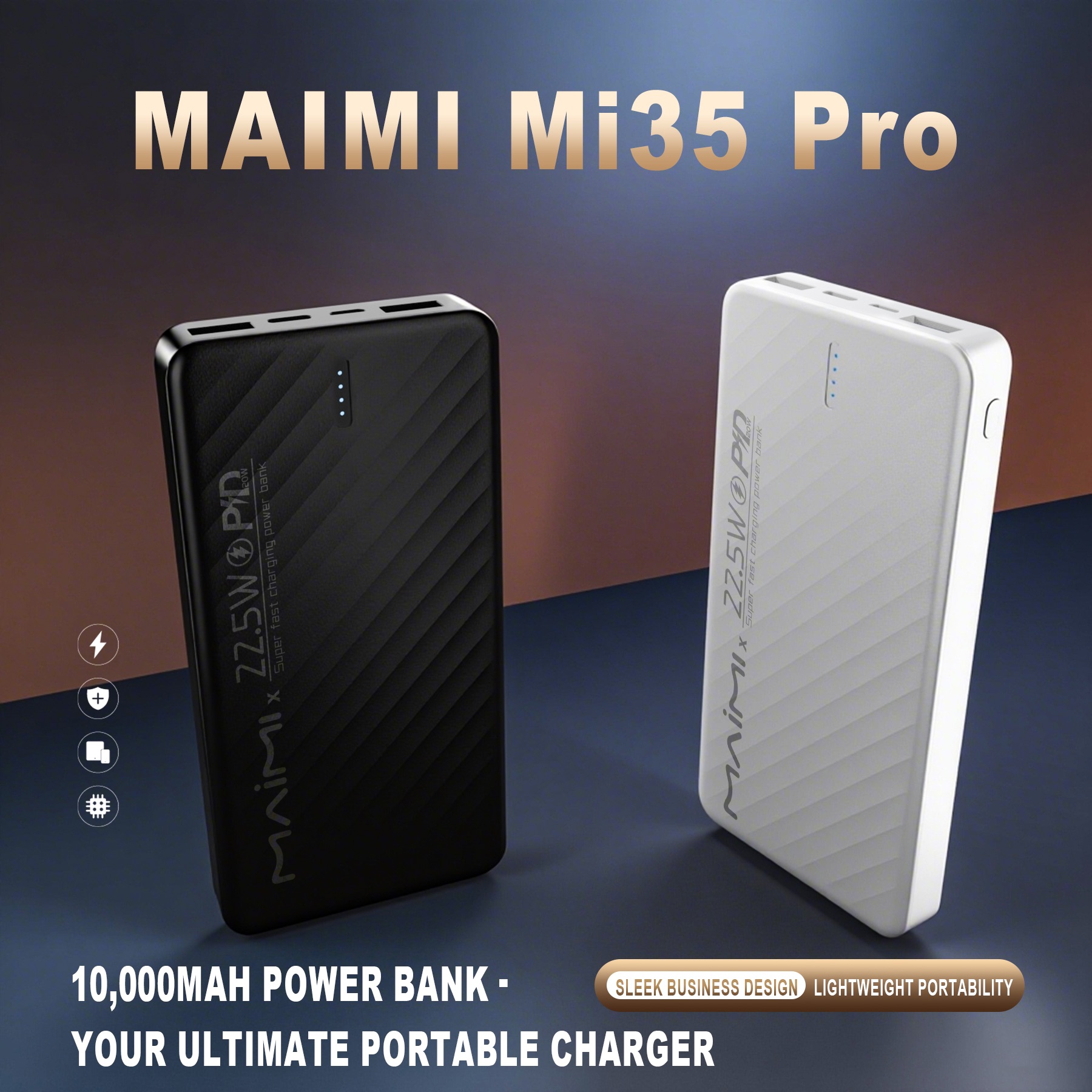 10000mAh Fast Charging Power Bank PD 20W & 22.5W | USB-C Portable Power Bank Manufacturer