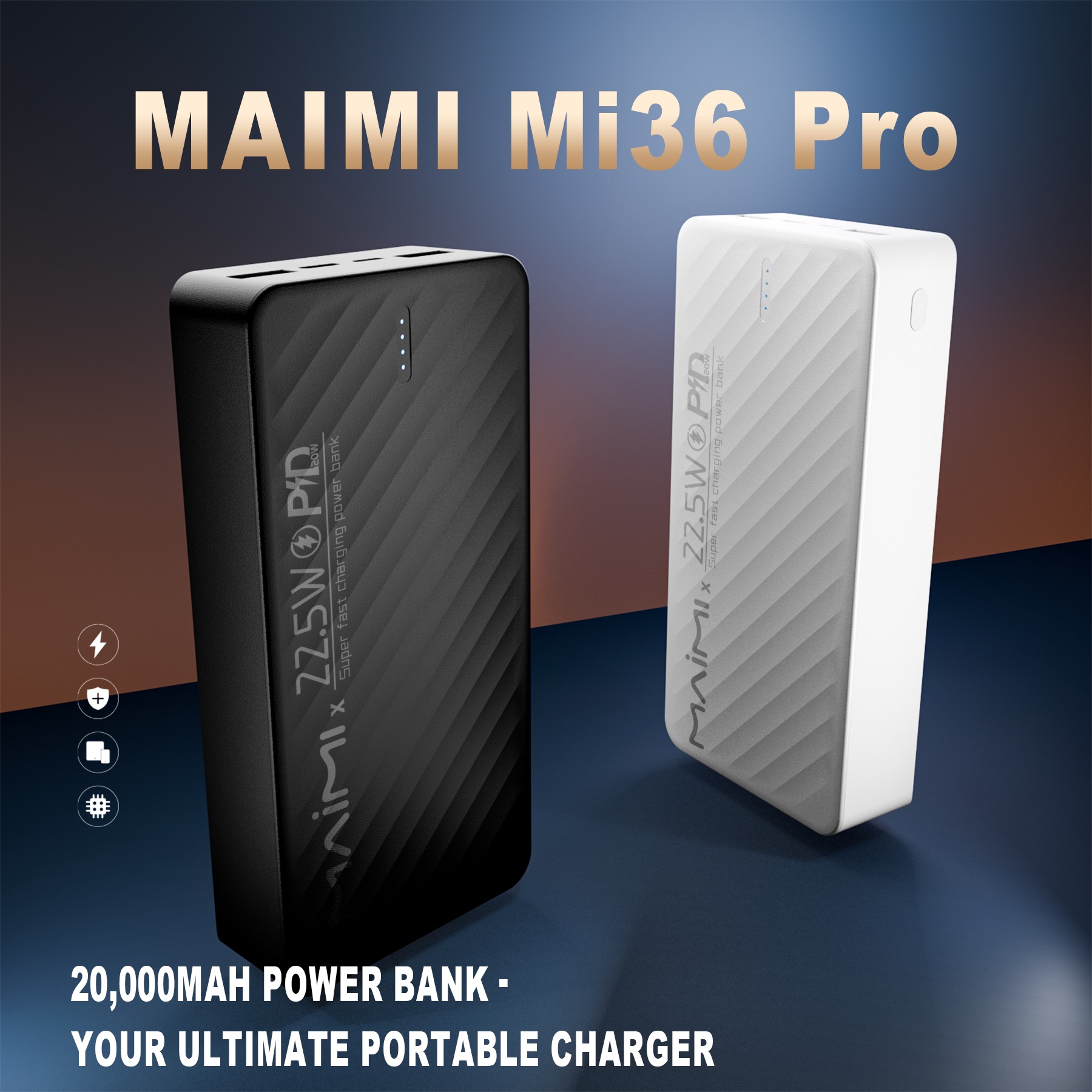 20000mAh Fast Charging Power Bank with PD20W & 22.5W Output | OEM Portable Power Bank Manufacturer 20000mAh Fast Charging Power Bank with PD20W & 22.5W Output | OEM Portable Power Bank Manufacturer