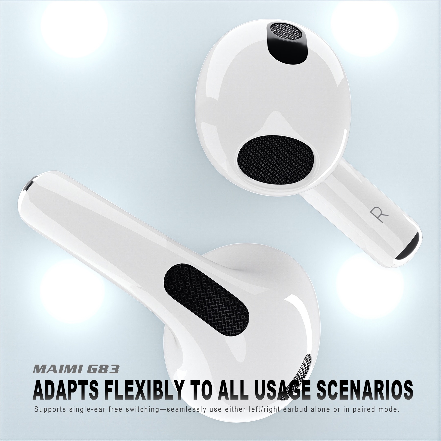 Bluetooth 6.0 Original TWS Wireless Earbuds with Touch Control | Lightweight True Wireless Earphones Bluetooth 6.0 Original TWS Wireless Earbuds with Touch Control | Lightweight True Wireless Earphones