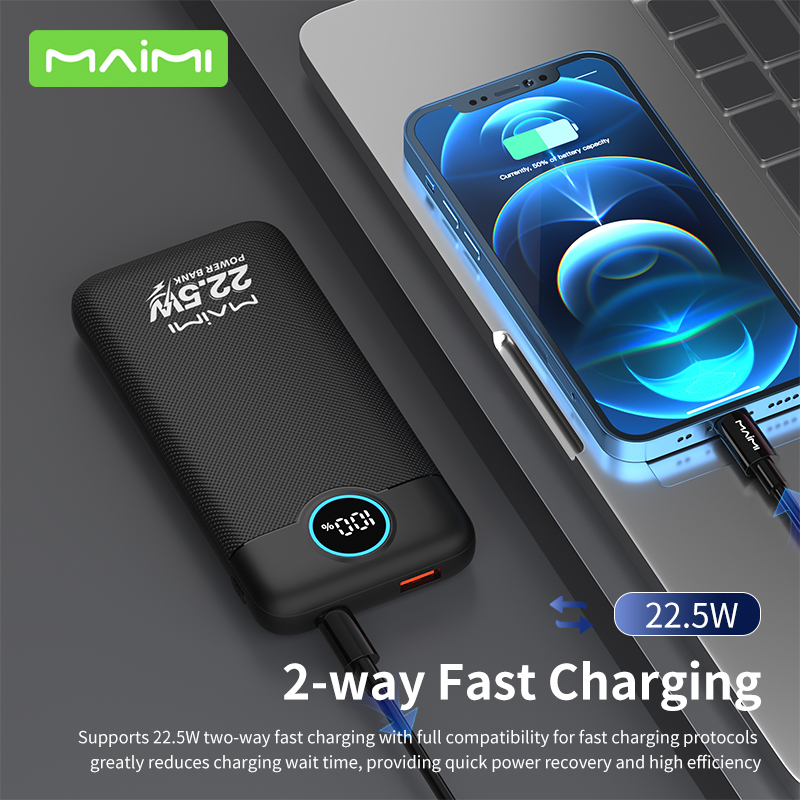 10000mAh Fast Charging Power Bank with Built-in Type-C & Lightning Cables | 20W PD Portable Charger 10000mAh Fast Charging Power Bank with Built-in Type-C & Lightning Cables | 20W PD Portable Charger