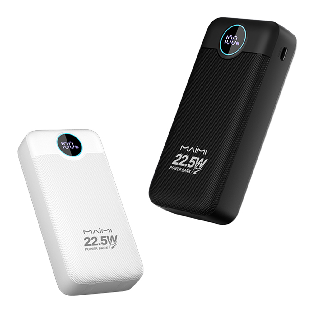 20000mAh Fast Charging Power Bank with Built-in Type-C & Lightning Cables | 22.5W Portable Charger