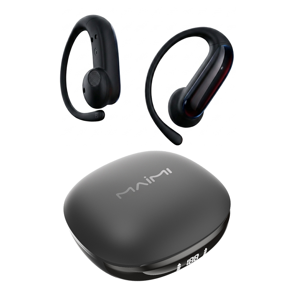 Bluetooth 6.0 Ear Hook Wireless Earbuds with LED Power Display | 18H Playtime Open-Ear Headphones