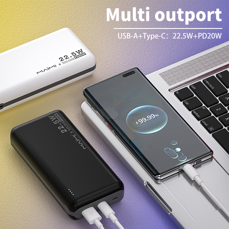 Maimi MI99 20000mAh Fast Charging Power Bank | 22.5W Output & 20W PD Portable Charger Maimi MI99 20000mAh Fast Charging Power Bank | 22.5W Output & 20W PD Portable Charger