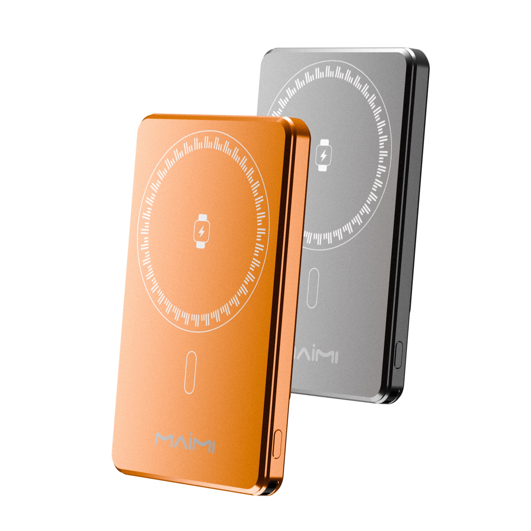 5000mAh Ultra Slim Magnetic Power Bank with Qi2 Wireless Charging & Foldable Stand