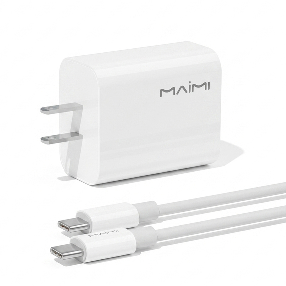 30W USB-C PD Fast Charger with 1M 60W USB-C to USB-C Cable | Fast Charging Charger Set