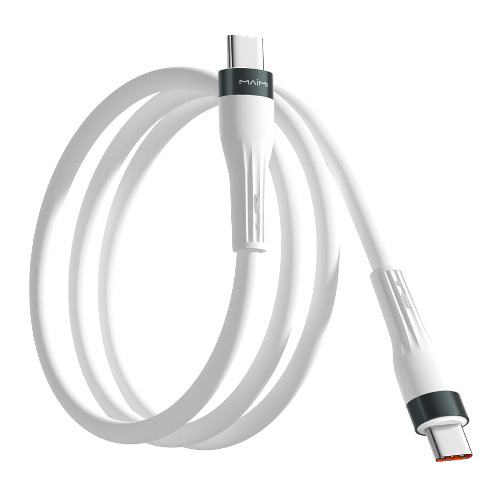 1.5M USB-C to USB-C Silicone Fast Charging Cable | 60W Metal Type-C Charging Cable