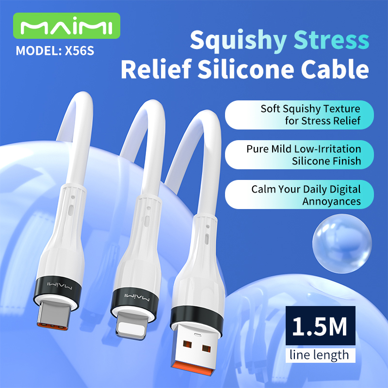 1.5M USB-C to USB-C Silicone Fast Charging Cable | 60W Metal Type-C Charging Cable 1.5M USB-C to USB-C Silicone Fast Charging Cable | 60W Metal Type-C Charging Cable