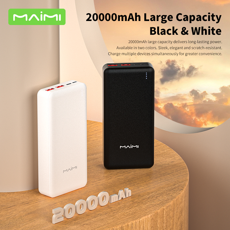 20000mAh Portable Power Bank | Dual USB External Battery Pack for iPhone & Android 20000mAh Portable Power Bank | Dual USB External Battery Pack for iPhone & Android