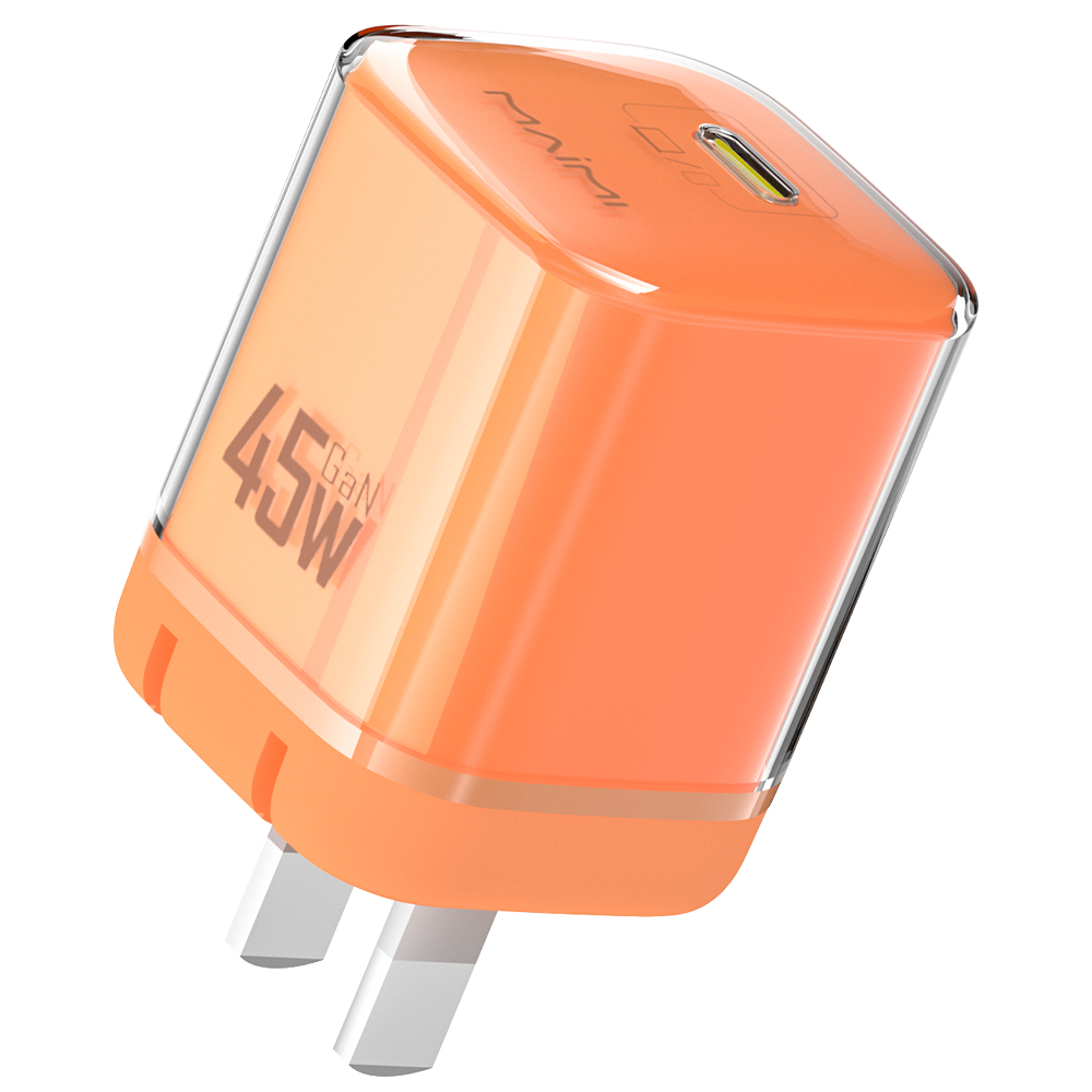 45W GaN Fast Charger with Foldable Plug | USB-C PD Wall Charger for iPhone, Samsung & Laptops