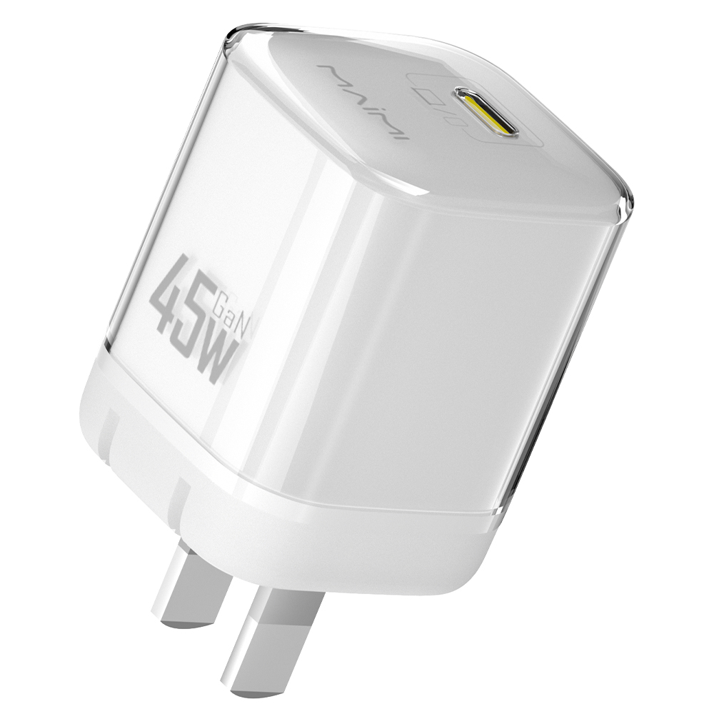 45W GaN Fast Charger with Foldable Plug | USB-C PD Wall Charger for iPhone, Samsung & Laptops