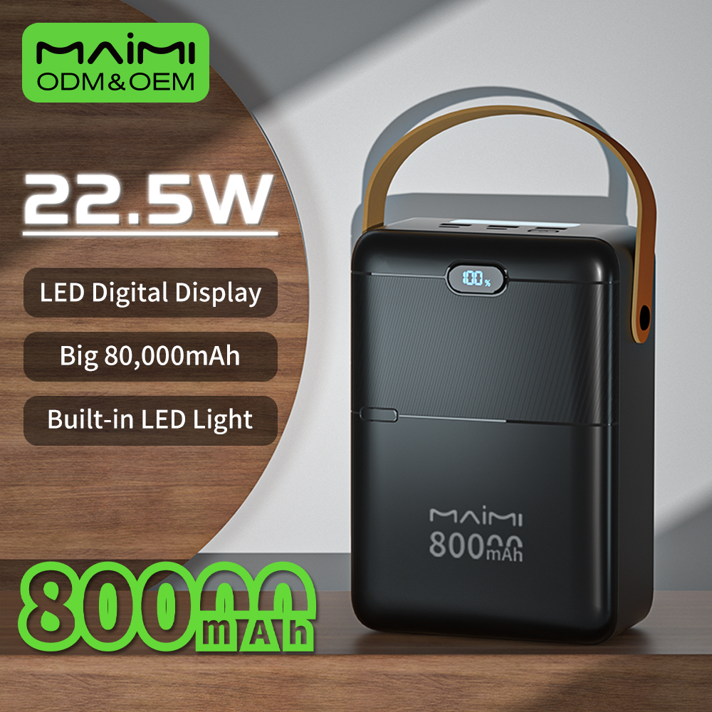 80000mAh Portable Power Bank with Digital Display | 22.5W Fast Charging Power Station for Outdoor 80000mAh Portable Power Bank with Digital Display | 22.5W Fast Charging Power Station for Outdoor