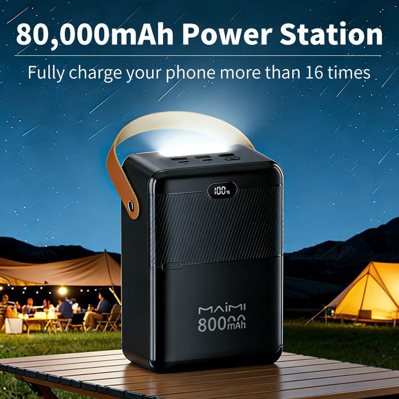 80000mAh Portable Power Bank with Digital Display | 22.5W Fast Charging Power Station for Outdoor 80000mAh Portable Power Bank with Digital Display | 22.5W Fast Charging Power Station for Outdoor
