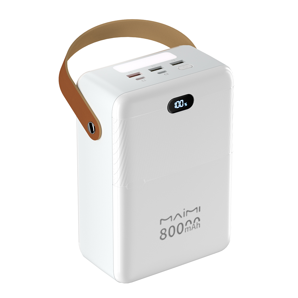 80000mAh Portable Power Bank with Digital Display | 22.5W Fast Charging Power Station for Outdoor