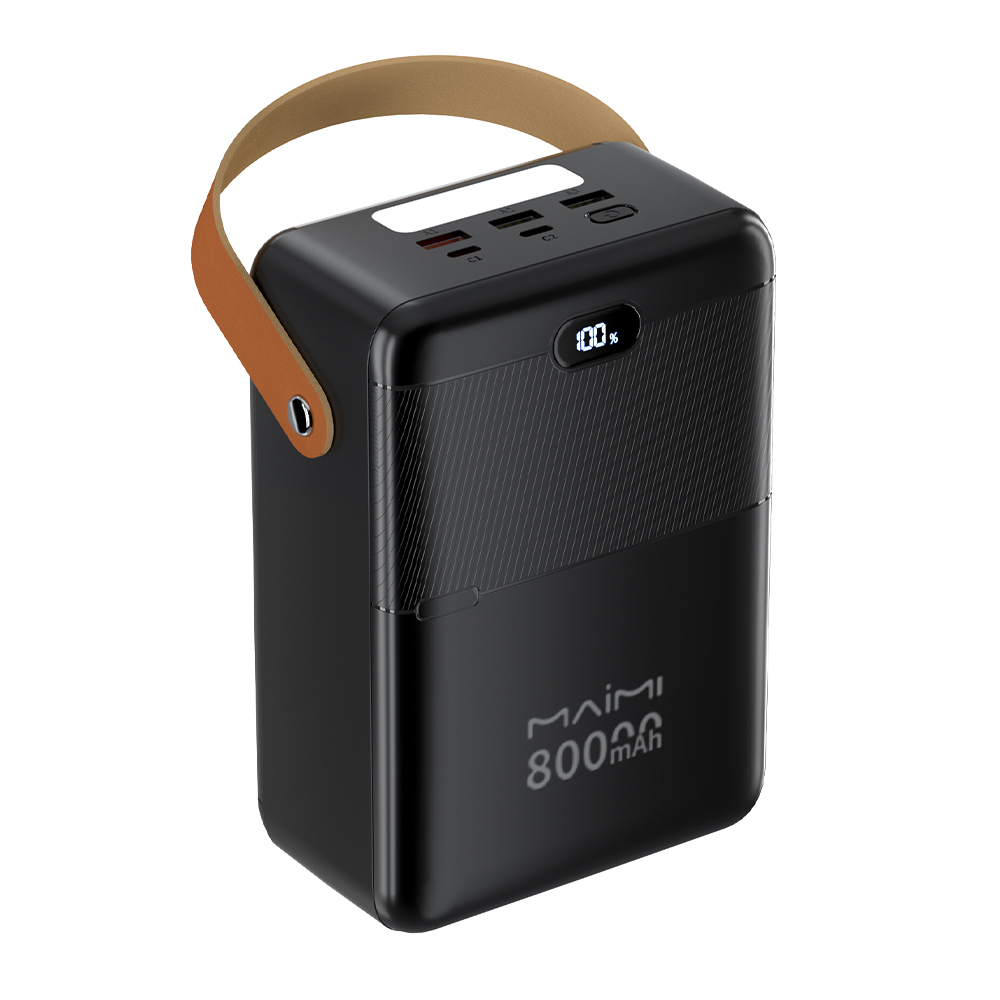 80000mAh Portable Power Bank with Digital Display | 22.5W Fast Charging Power Station for Outdoor