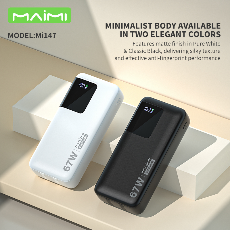 20000mAh Power Bank with Built-in USB-C & Lightning Cables | 22.5W Fast Charging Portable Charger 20000mAh Power Bank with Built-in USB-C & Lightning Cables | 22.5W Fast Charging Portable Charger