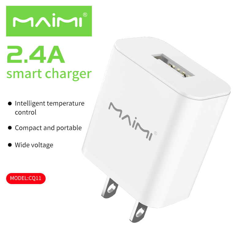 5V 2.4A USB Wall Charger US Plug | Universal Single USB Charger for Smartphones & USB Devices 5V 2.4A USB Wall Charger US Plug | Universal Single USB Charger for Smartphones & USB Devices