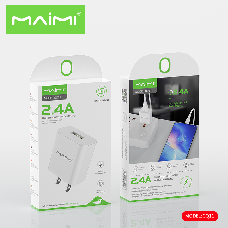 5V 2.4A USB Wall Charger US Plug | Universal Single USB Charger for Smartphones & USB Devices 5V 2.4A USB Wall Charger US Plug | Universal Single USB Charger for Smartphones & USB Devices