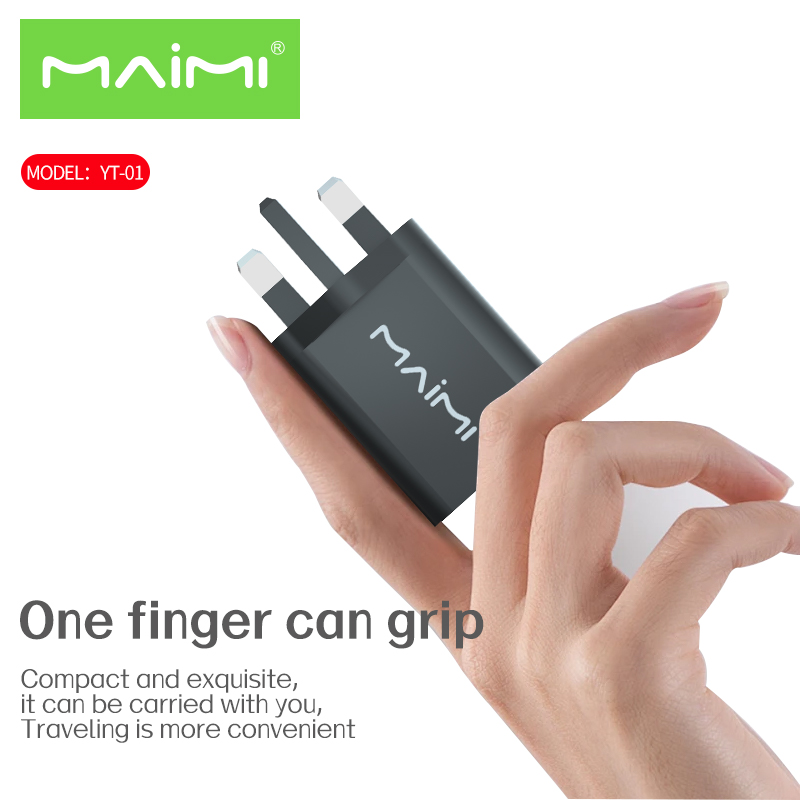 Single USB-A Wall Charger UK Plug | 5V 2.4A Fast Charging Adapter OEM